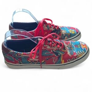 Polo Ralph Lauren Thorton III Tropical Hawaiian Surf Canvas Sneaker Size 10